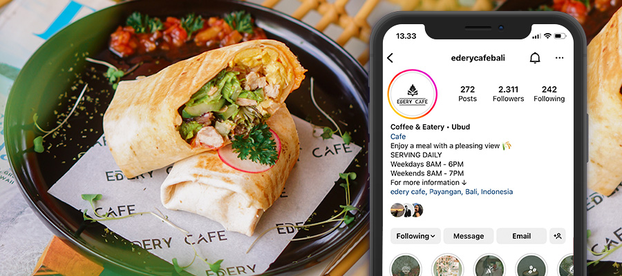 Digital Marketing Agency Bali Reaktan Edery Cafe Banner