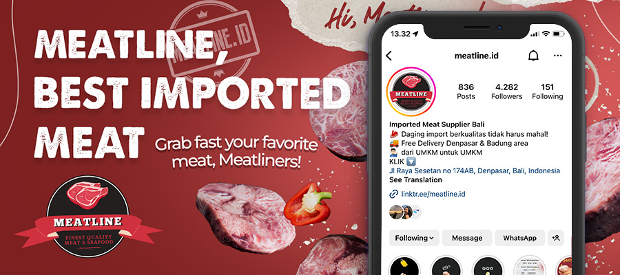 Digital Marketing Agency Bali Reaktan Meatline Banner
