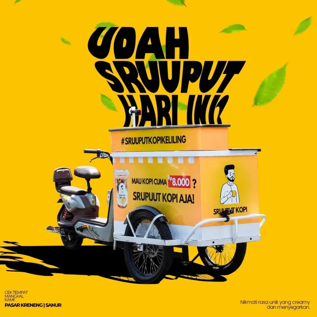 Reaktan Digital Marketing Agency Bali Sruuput Kopi Keliling Coffee Shop Revolusioner lewat Brand Activation