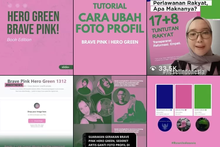 Brave Pink Hero Green Indonesia Digital Agency Bali
