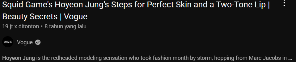 Social Media and Digital Marketing Agency Bali YouTube SEO Squid Game Jung Hoyeon Vogue Digital Agency Bali Marketing Agency Bali Reaktan Asia Digital