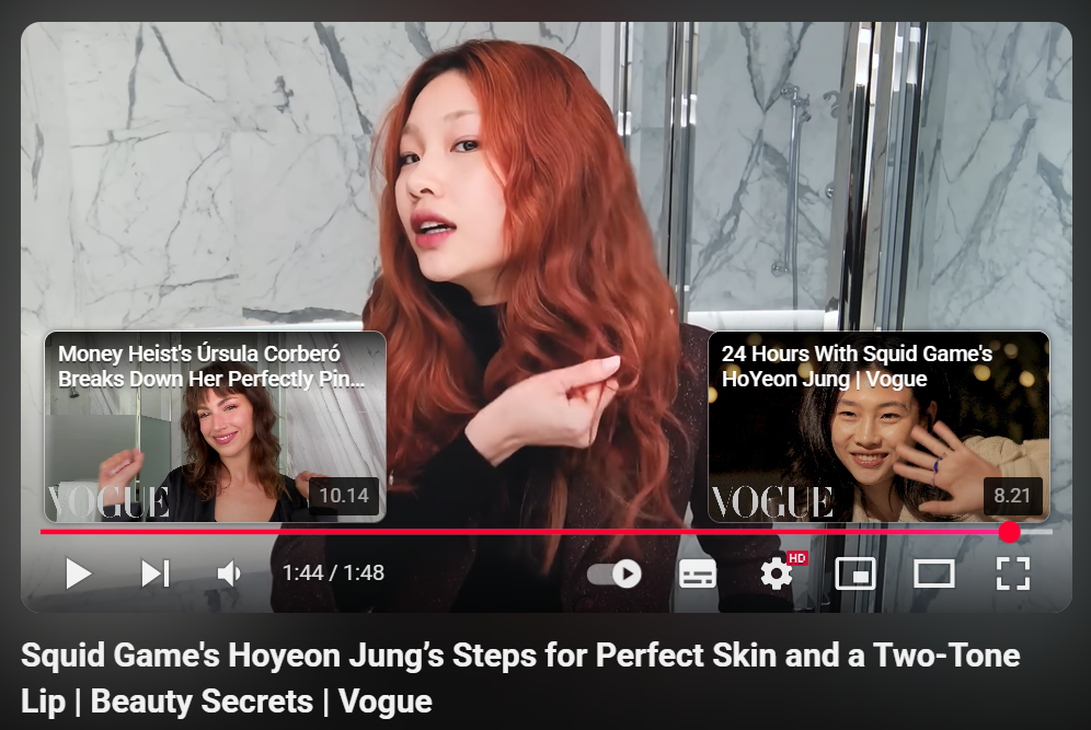 Social Media and Digital Marketing Agency Bali YouTube SEO Squid Game Jung Hoyeon Vogue End Screen Digital Agency Bali Marketing Agency Bali Reaktan Asia Digital