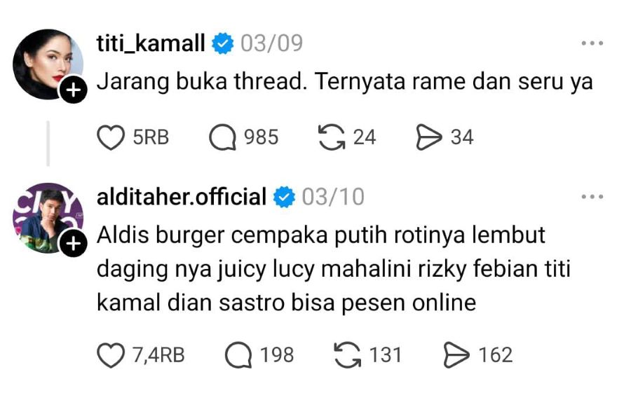 Guerilla Marketing Aldi Taher Aldi's Burger Cempaka Putih Juicy Luicy Mahalini Rizki Febian Titi Kamal Dian Sastro Blusukan Marketing Agency Bali Digital Marketing Agency Bali Reaktan Asia Digital
